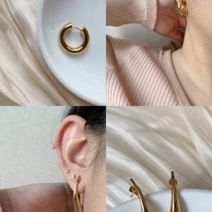 Sienna Silver Hoops