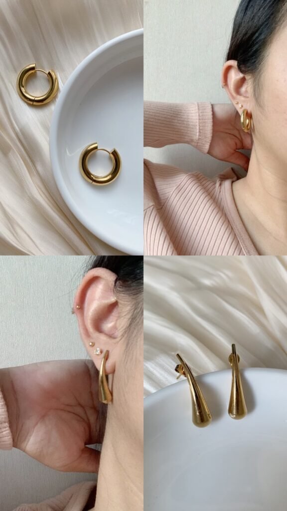 Sienna Silver Hoops